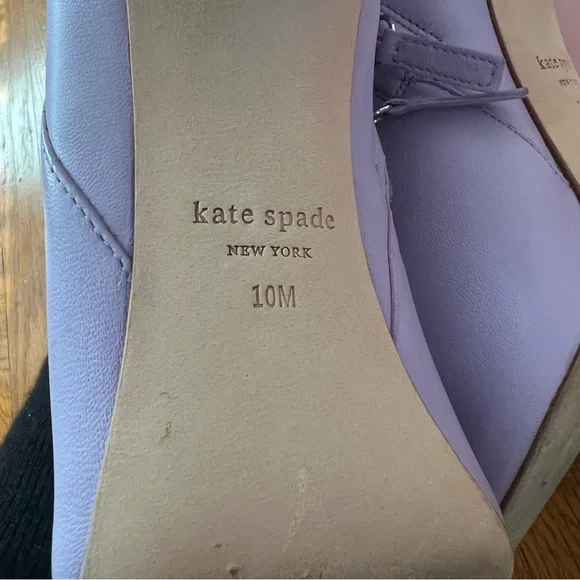 Kate Spade Rochelle frozen lilac purple tall leather boots 10 EUC - Picture 9 of 11